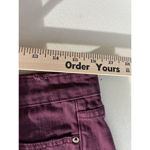 Forever 21 Shorts Denim Frayed Hem Womens Purple size 29 - Picture 5 of 8